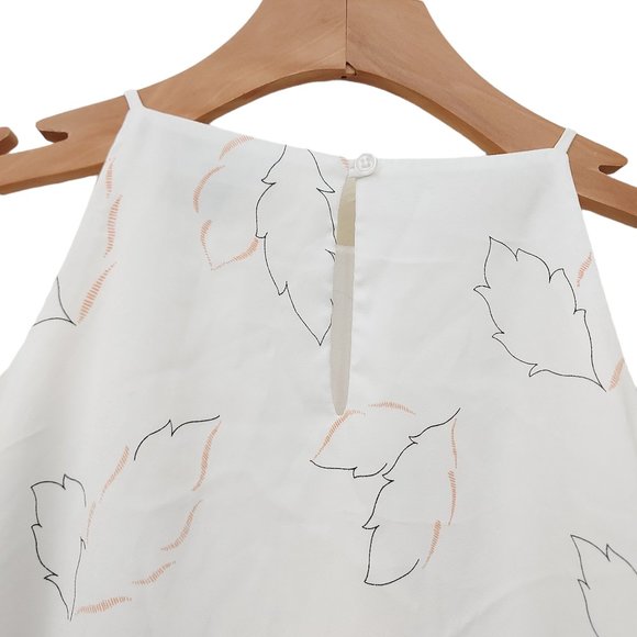 Chelsea28 Top Womens Small White Bohemian Cold Shoulder Flared Split Sleeve - Picture 4 of 9